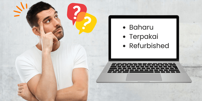 Laptop baru terpakai refurb